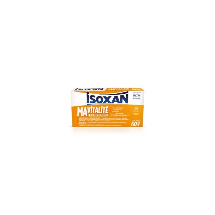 Isoxan MaVitalité 60+ Boite de 30 comprimés