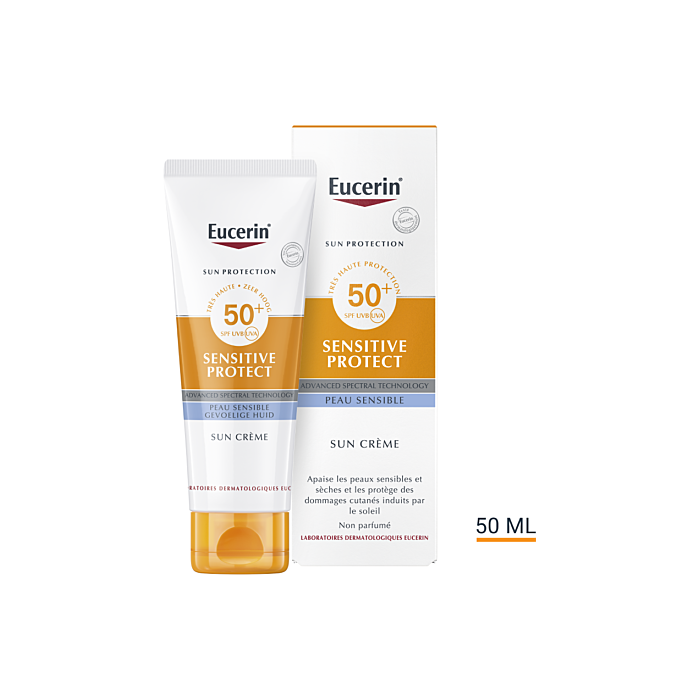 Eucerin Sun sensitive protect Crème SPF 50+ Tube de 50 ml