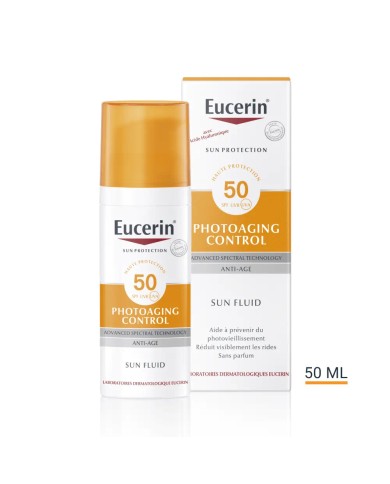 Eucerin SUN PROTECTION PHOTOAGING CONTROL Fluid SPF 50+ Tube de 50ml