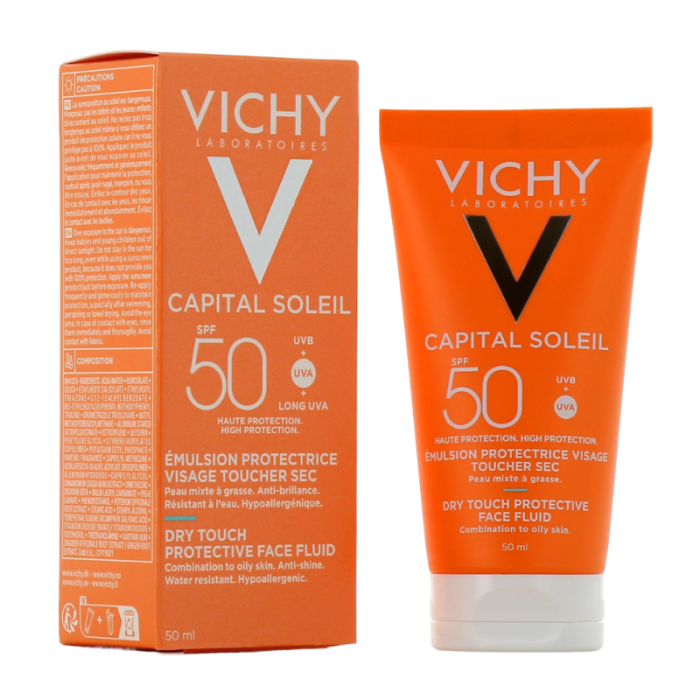 VICHY CAPITAL SOLEIL EMULSION PROTECTRICE VISAGE SPF50 Tube de 50ML