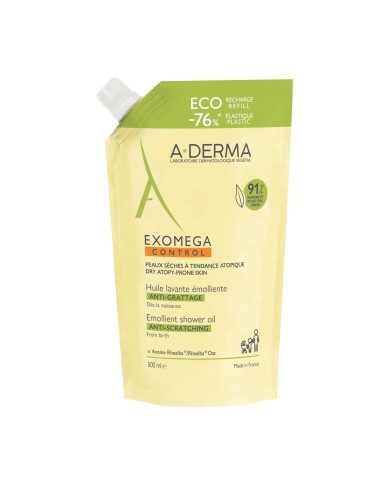 ADERMA EXOMEGA CONTROL Huile lavante émolliente Recharge de 500 ml ADERMA EXOMEGA CONTROL Huile lavante émolliente Recharge de 500 ml