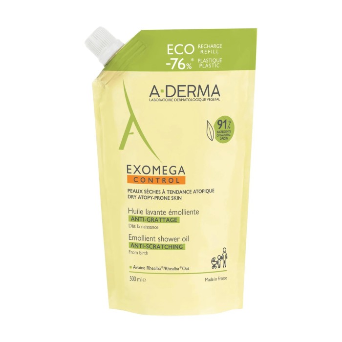 ADERMA EXOMEGA CONTROL Huile lavante émolliente Recharge de 500 ml ADERMA EXOMEGA CONTROL Huile lavante émolliente Recharge de 500 ml