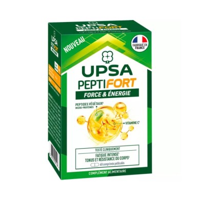 UPSA PeptiFort Force et energie Boite de 60 comprimés UPSA PeptiFort Force et energie Boite de 60 comprimés