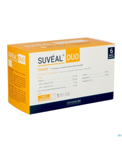 SUVEAL DUO Complément alimentaire Boite de 180 capsules pour 6 mois SUVEAL DUO Complément alimentaire Boite de 180 capsules pour 6 mois