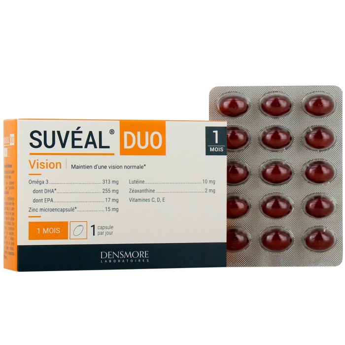SUVEAL DUO Vision Complément alimentaire Boite de 30 capsules