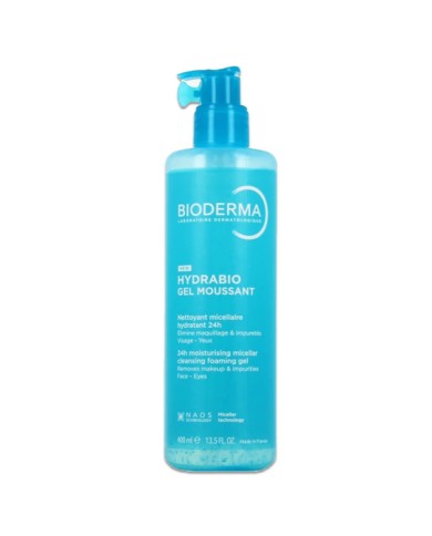 BIODERMA HYDRABIO GEL MOUSSANT Flacon pompe de 400ML BIODERMA HYDRABIO GEL MOUSSANT Flacon pompe de 400ML