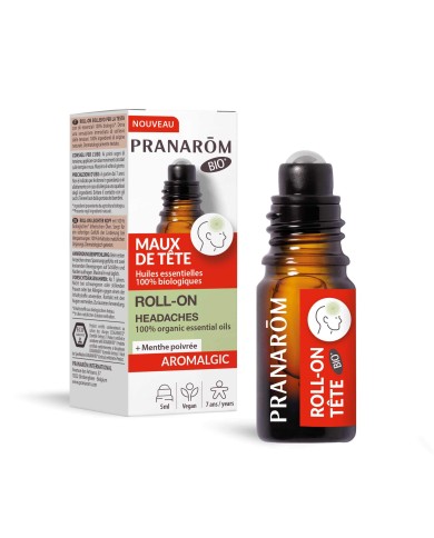 PRANAROM Roll-on maux de tête - Bio Flacon de 5 ml