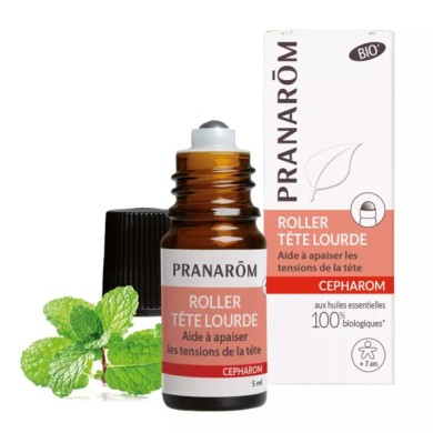 Pranarom Bio Cepharom Roller Tête Lourde Flacon de 5 ml