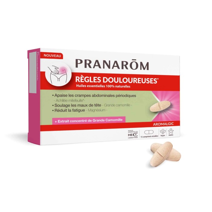PRANAROM Comprimés pour les règles douloureuses Boite de 15 comprimés sécables