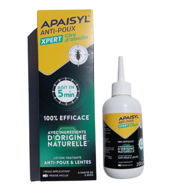 Apaisyl Anti-Poux Xpert Cire d'Abeille Flacon de 200 ml Apaisyl Anti-Poux Xpert Cire d'Abeille Flacon de 200 ml