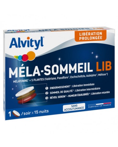 Alvityl Méla-Sommeil LIB Boite de 15 comprimés Alvityl Méla-Sommeil LIB Boite de 15 comprimés