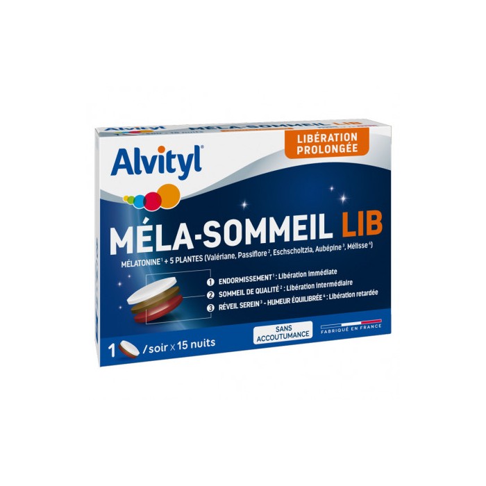 Alvityl Méla-Sommeil LIB Boite de 15 comprimés