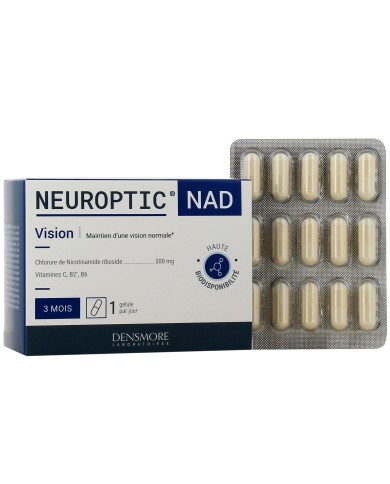 DENSMORE NEUROPTIC NAD Vision Boite de 90 gélules (3mois) DENSMORE NEUROPTIC NAD Vision Boite de 90 gélules (3mois)