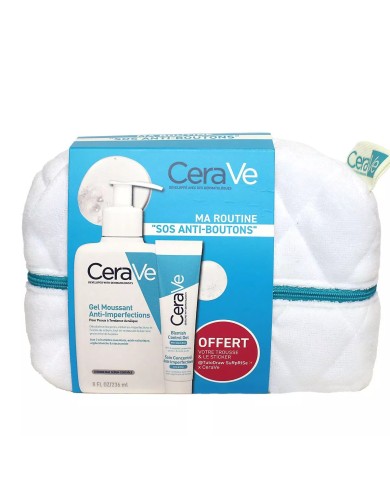 CERAVE Ma routine SOS ANTI-BOUTONS + TROUSSE offerte CERAVE Ma routine SOS ANTI-BOUTONS + TROUSSE offerte