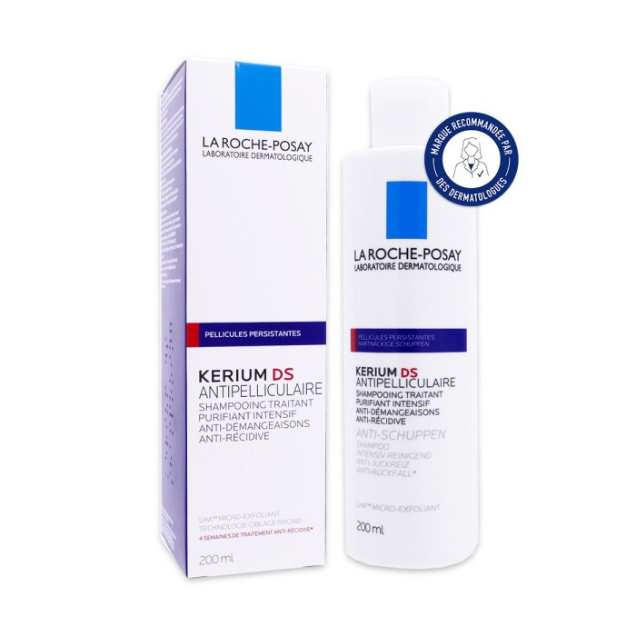 LA ROCHE POSAY KERIUM DS Shampooing antipelliculaire intensif Flacon de 200ml LA ROCHE POSAY KERIUM DS Shampooing antipelliculaire intensif Flacon de 200ml