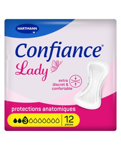 Confiance Lady Pads 3 gouttes Sachet de 12 protections Confiance Lady Pads 3 gouttes Sachet de 12 protections
