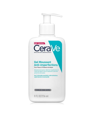 CERAVE Gel moussant anti imperfections Flacon pompe de 473 ml CERAVE Gel moussant anti imperfections Flacon pompe de 473 ml