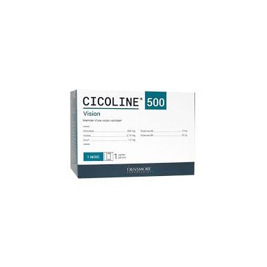 CICOLINE 500 Complément alimentaire à visée oculaire Boite de 30 sachets CICOLINE 500 Complément alimentaire à visée oculaire Boite de 30 sachets