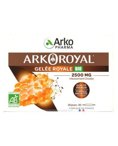 ARKOPHARMA ARKOROYAL Gelée Royale 2500 mg Boite de 20 ampoules ARKOPHARMA ARKOROYAL Gelée Royale 2500 mg Boite de 20 ampoules
