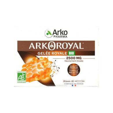 ARKOPHARMA ARKOROYAL Gelée Royale 2500 mg Boite de 20 ampoules ARKOPHARMA ARKOROYAL Gelée Royale 2500 mg Boite de 20 ampoules
