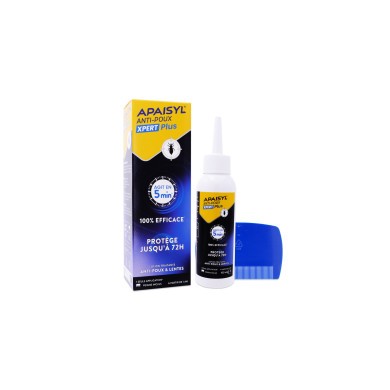APAISYL XPERT PLUS ANTI POUX LOTION 100ML + PEIGNE APAISYL XPERT PLUS ANTI POUX LOTION 100ML + PEIGNE
