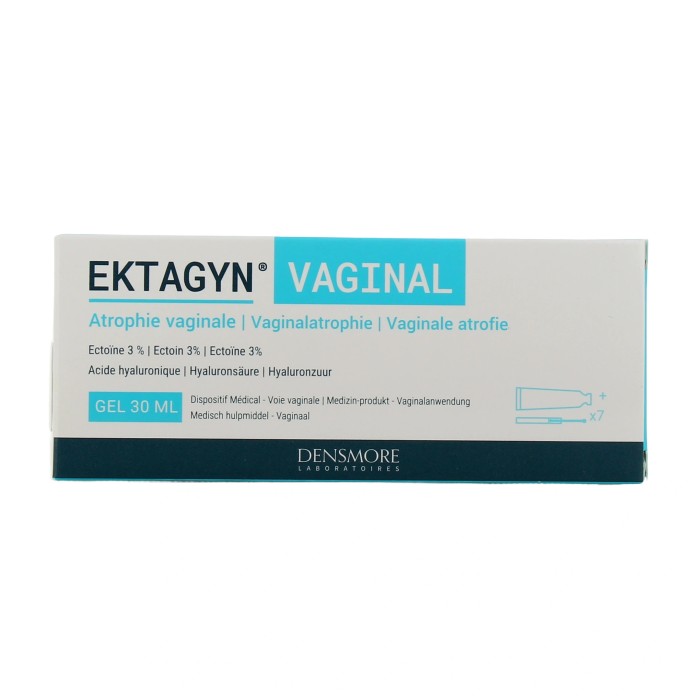 EKTAGYN Gel vaginal a base d'ectoine 3 % tube de 30 ml + 7 canules jetables