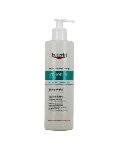 Eucerin DermoPure Gel nettoyant triple action Flacon pompe de 400 ml Eucerin DermoPure Gel nettoyant triple action Flacon pompe de 400 ml
