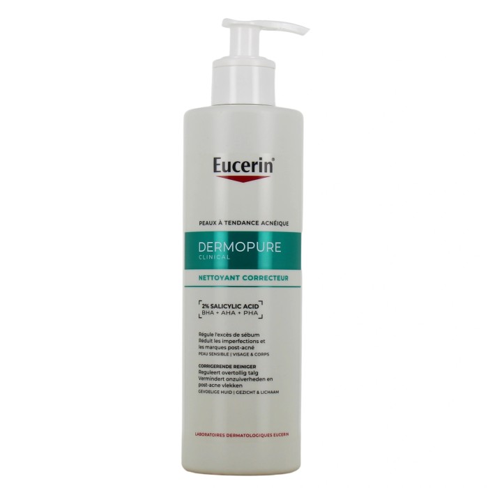 Eucerin DermoPure Gel nettoyant triple action Flacon pompe de 400 ml