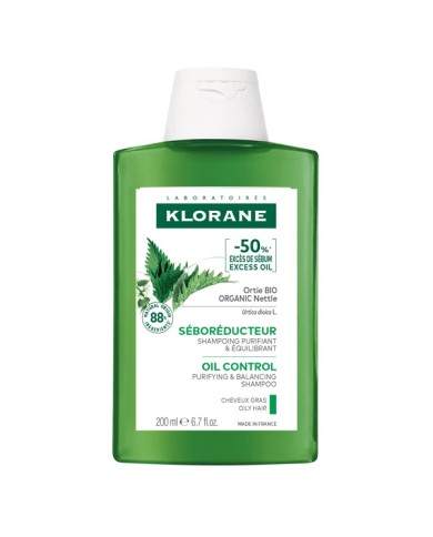 KLORANE SÉBORÉDUCTEUR Shampoing purifiant et équilibrant à l'ortie Flacon de 200 ml KLORANE SÉBORÉDUCTEUR Shampoing purifiant et équilibrant à l'ortie Flacon de 200 ml