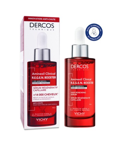 VICHY Dercos Sérum R.E.G.E.N Booster régénératif capillaire Flacon de 90 ml VICHY Dercos Sérum R.E.G.E.N Booster régénératif capillaire Flacon de 90 ml