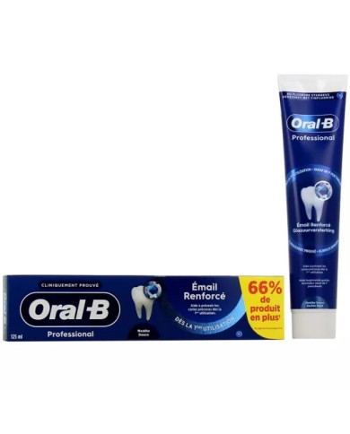 Oral-B Professional Dentifrice émail renforcé -Tube de125ml