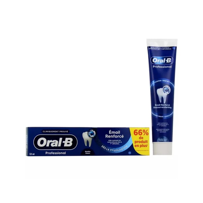 Oral-B Professional Dentifrice émail renforcé -Tube de125ml