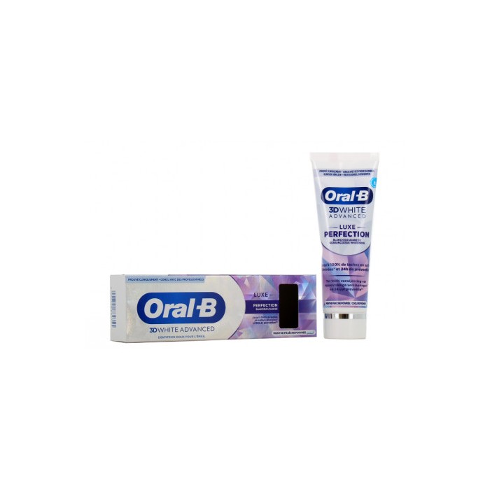 Oral b 3D WHITE ADVANCED LUXE - Dentifrice Perfection Blancheur Avancée Tube de75ml