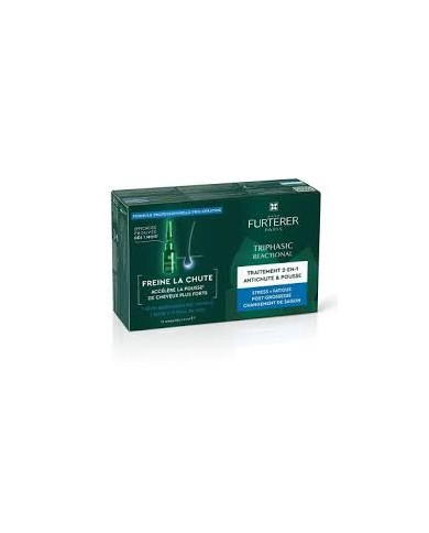furterer Triphasic Reactional  Traitement 2-en-1 antichute & pousse Boite de 12 ampoules furterer Triphasic Reactional  Traitement 2-en-1 antichute & pousse Boite de 12 ampoules