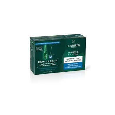 furterer Triphasic Reactional  Traitement 2-en-1 antichute & pousse Boite de 12 ampoules furterer Triphasic Reactional  Traitement 2-en-1 antichute & pousse Boite de 12 ampoules