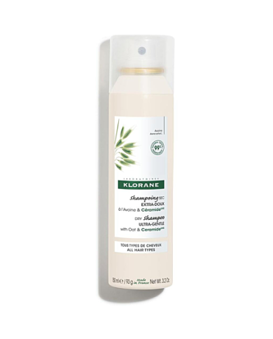 KLORANE Shampoing sec à l'Avoine et Céramide Spray de 150 ML KLORANE Shampoing sec à l'Avoine et Céramide Spray de 150 ML