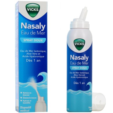 Vicks Nasaly Eau de Mer Spray doux Flacon de 120 ml