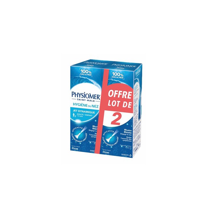 PHYSIOMER Solution nasale Adulte/enfant Lot de 2 Flacons de 135ml PHYSIOMER Solution nasale Adulte/enfant Lot de 2 Flacons de 135ml