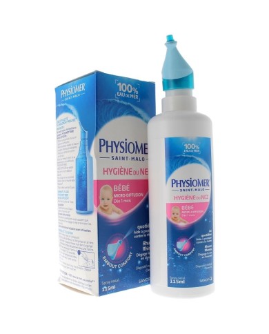 PHYSIOMER bébé Hygiène du nez Spray de 115 ml PHYSIOMER bébé Hygiène du nez Spray de 115 ml