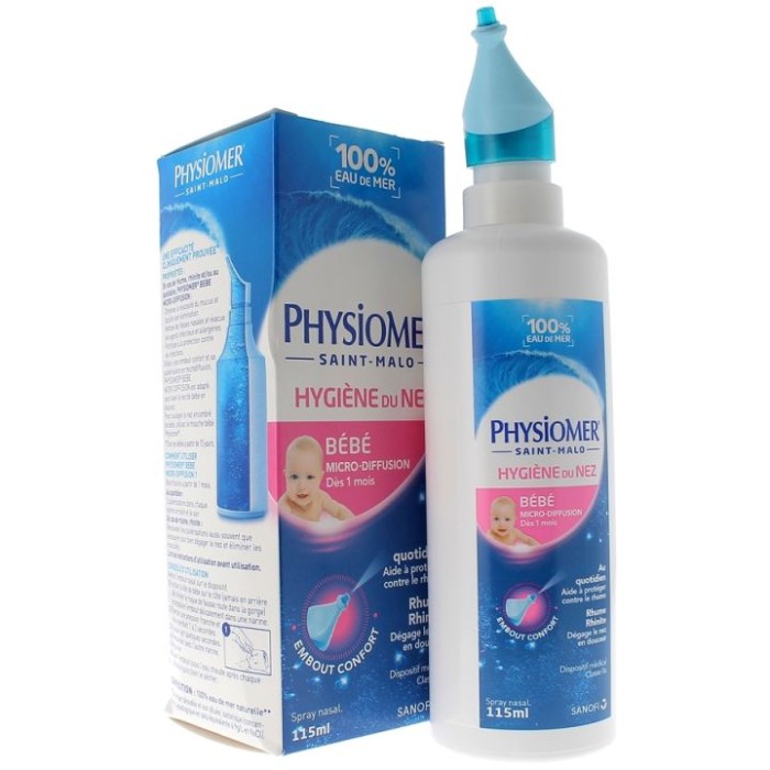 PHYSIOMER bébé Hygiène du nez Spray de 115 ml