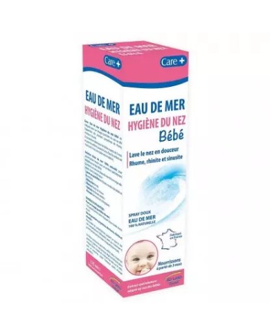 CARE + Eau de mer Hygiène du nez bébé Flacon de 125 ml CARE + Eau de mer Hygiène du nez bébé Flacon de 125 ml