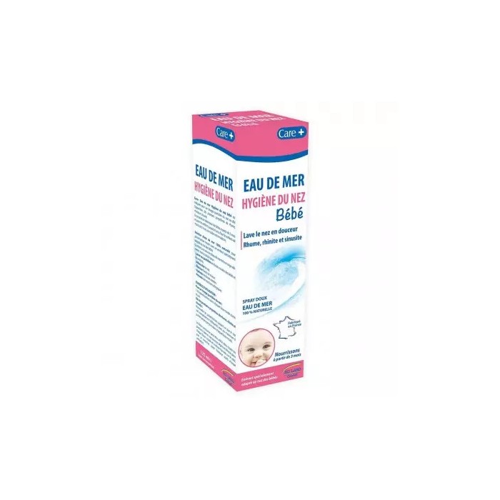 CARE + Eau de mer Hygiène du nez bébé Flacon de 125 ml CARE + Eau de mer Hygiène du nez bébé Flacon de 125 ml