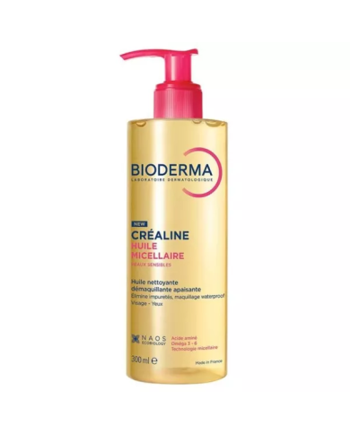 Bioderma Créaline Huile Micellaire Flacon pompe de 300 ml
