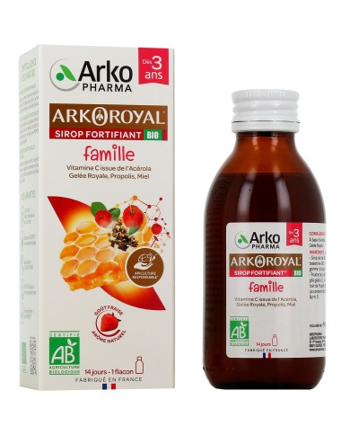 ArkoRoyal Sirop Fortifiant Famille Dès 3 ans Flacon de 140 ml