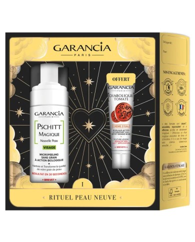 GARANCIA Coffret Rituel peau neuve Pshitt magique + crème d'eau Diabolique tomate  20gr offerte