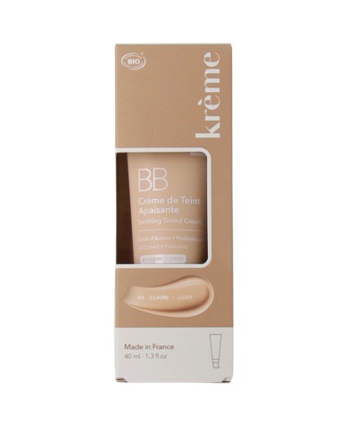 KREME BB Crème de Teint Apaisante Teinte CLAIRE Tube de 40 ml