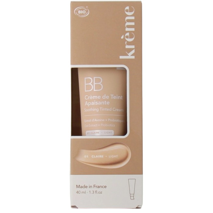 KREME BB Crème de Teint Apaisante Teinte CLAIRE Tube de 40 ml