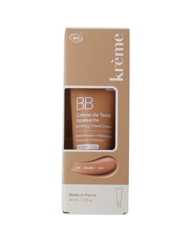 KREME BB Crème de Teint Apaisante Teinte Hâlée Tube de 40 ml