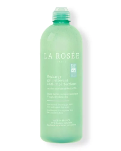 La Rosée Recharge Gel Nettoyant Anti Imperfections Flacon de 400 ml