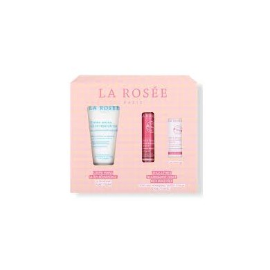 La Rosée – Coffret Nomade Rose Crème mains + stick lèvres teinté et sa recharge